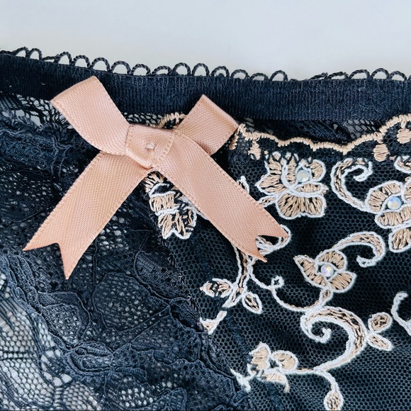 Embroidered Beaded Lace Panties - Picture 6 of 15
